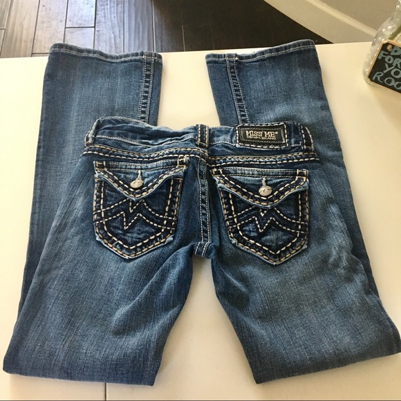 Miss Me | Jeans | Miss Me Embellished Fleur De Lis Bootcut Jean Dark Denim 25 Ships Fast 65ff9d5552eee1a1a0e15745